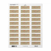 Stijlvolle, vintage, kerstballen etiket (Full Sheet)