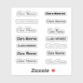 Stijlvolle Vinyl Naamsticker Op Maat Sticker (Vel)