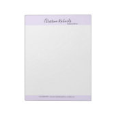 Stijlvolle Violet minimalistisch Notitieblok (Linkerzijde)