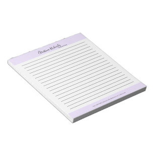 Stijlvolle Violet minimalistische voering Notitieblok