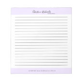 Stijlvolle Violet minimalistische voering Notitieblok (Voorkant)