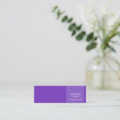 Stijlvolle Violet Modern Professioneel Creatief Ch Mini Visitekaartje (Staand voorkant)
