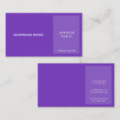Stijlvolle Violet Modern Professioneel Creatief Ch Visitekaartje (Voorkant / Achterkant)