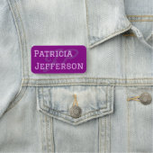 Stijlvolle Violet Paarse: Unieke Monogram Kalligra Naamplaatje (In situ)