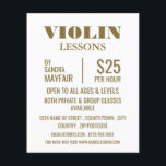 Stijlvolle Violin Lessons Adverteren Flyer<br><div class="desc">Stijlvolle Violin Lessons Adverteren broers door de winkel van het Visitekaartje.</div>
