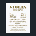 Stijlvolle Violin Lessons Adverteren Flyer<br><div class="desc">Stijlvolle Violin Lessons Adverteren broers door de winkel van het Visitekaartje.</div>