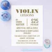 Stijlvolle Violin Lessons Adverteren Flyer (Enkel)
