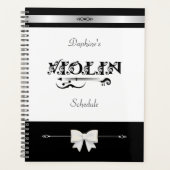 Stijlvolle vioolstudenten schema-organisator planner (Voorkant)