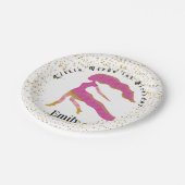 Stijlvolle Virgo, eerste verjaardag & gouden Confe Papieren Bordje (Gekanteld)