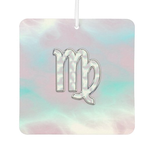 Stijlvolle Virgo Sterrenbeeld Moeder van Parel Nac Luchtverfrisser (Voorkant)