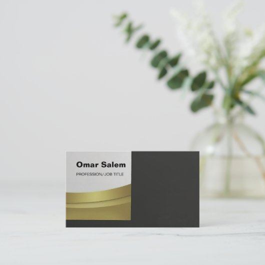 Stijlvolle visitekaartjes met modern design (Staand voorkant)