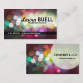 Stijlvolle Visitekaartjes voor Bokeh-ontwerp (Voorkant / Achterkant)