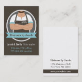 Stijlvolle Visitekaartjes voor hardbladige hipster (Voorkant / Achterkant)