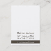 Stijlvolle Visitekaartjes voor hardbladige hipster (Achterkant)