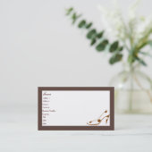 Stijlvolle visitekaartjes voor vrouwelijke Mode (Staand voorkant)