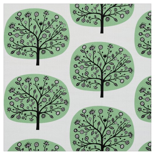 Stijlvolle vlakkere structuur - Faded groen Stof (Swatch)