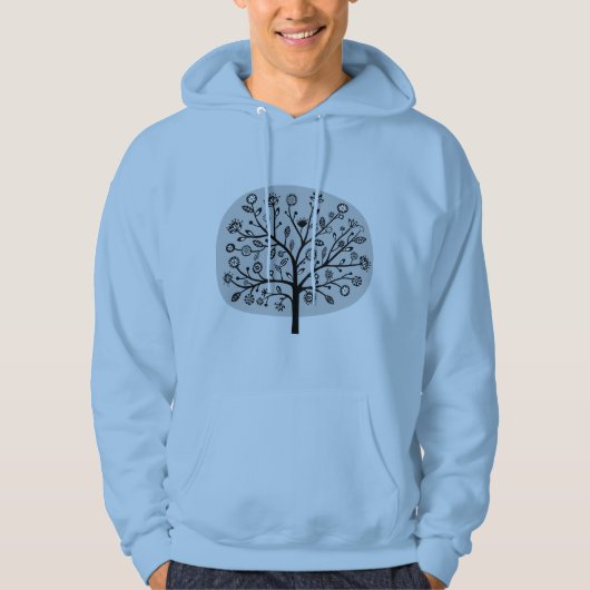 Stijlvolle vlam - Licht grijs Hoodie (Voorkant)