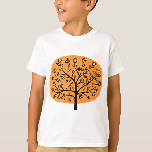 Stijlvolle vlam - Licht Oranje T-shirt (Voorkant)
