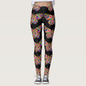 Stijlvolle  vlinder leggings (Voorkant)