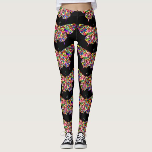 Stijlvolle  vlinder leggings (Voorkant)