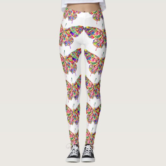 Stijlvolle  vlinder leggings (Voorkant)