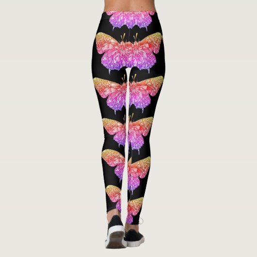 Stijlvolle  vlinder leggings (Achterkant)