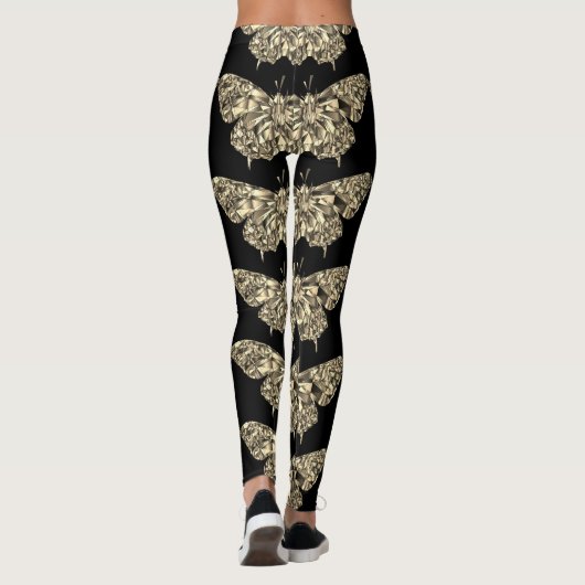 Stijlvolle  vlinder leggings (Achterkant)