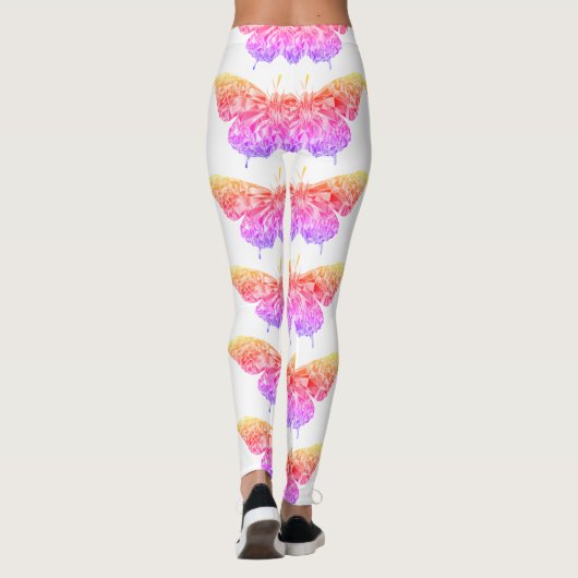 Stijlvolle  vlinder leggings (Achterkant)