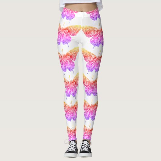 Stijlvolle  vlinder leggings (Voorkant)