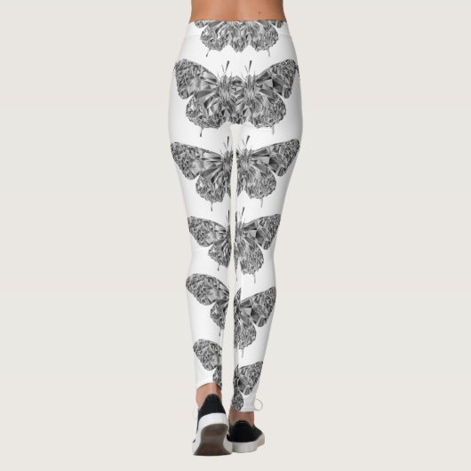 Stijlvolle  vlinder leggings (Achterkant)