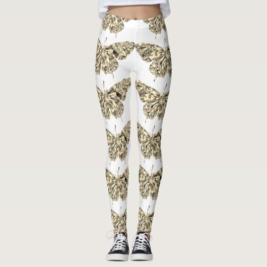 Stijlvolle  vlinder leggings (Voorkant)