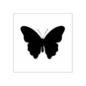 Stijlvolle vlinder silhouet 2 inch inkt stempel (Afrduk)