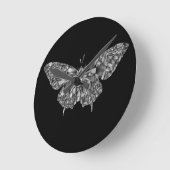 Stijlvolle vlinderklok ronde klok (Hoek)