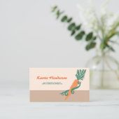 Stijlvolle Voedingsdeskundige Girly Swirls en Wort Visitekaartje (Staand voorkant)