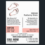 Stijlvolle voetafdrukken, Podiatry Clinic, Podiatr Flyer<br><div class="desc">Stijlvolle voetafdrukken,  Podiatry Clinic,  Podiatrist Adverteren Flyer door de Visitekaartje winkel.</div>