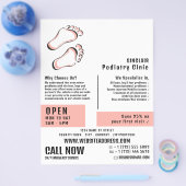 Stijlvolle voetafdrukken, Podiatry Clinic, Podiatr Flyer (Enkel)
