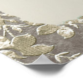 Stijlvolle voetbruiloft Welkom Poster (Hoek)