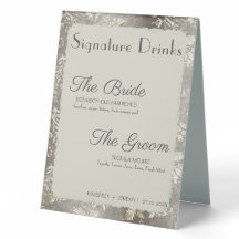 Stijlvolle  voethandtekening Drinken