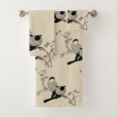  stijlvolle vogels en aupe bad handdoek (Insitu)