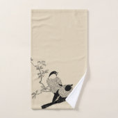 stijlvolle vogels en aupe bad handdoek (Handdoek)