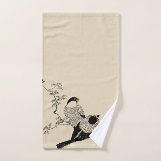  stijlvolle vogels en aupe bad handdoek (Handdoek)