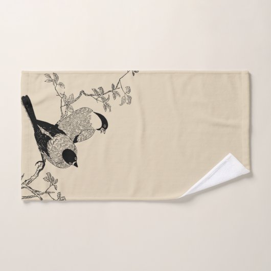 stijlvolle vogels en aupe bad handdoek (Handdoek)