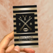 Stijlvolle vormgeving en haartoppen Elegant Black  Visitekaartje