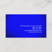 Stijlvolle vormgeving moderne blauwe kleurenhaarkl visitekaartje (Achterkant)