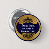  stijlvolle vormgeving ouderlabel Afstuderen Ronde Button 5,7 Cm (Voorkant /achterkant)