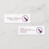 Stijlvolle vormgeving van de kunstenaar mini visitekaartje (Voorkant / Achterkant)
