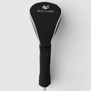Stijlvolle Vos En Bal Gepersonaliseerde Naam Golfheadcover