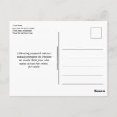 Stijlvolle, VRIJE Pan African JUNETEENTH Briefkaart (Achterkant)