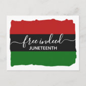 Stijlvolle, VRIJE Pan African JUNETEENTH Briefkaart (Voorkant)
