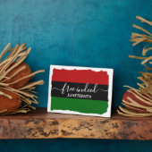 Stijlvolle, VRIJE Pan African JUNETEENTH Fotoplaat (Zijkant)